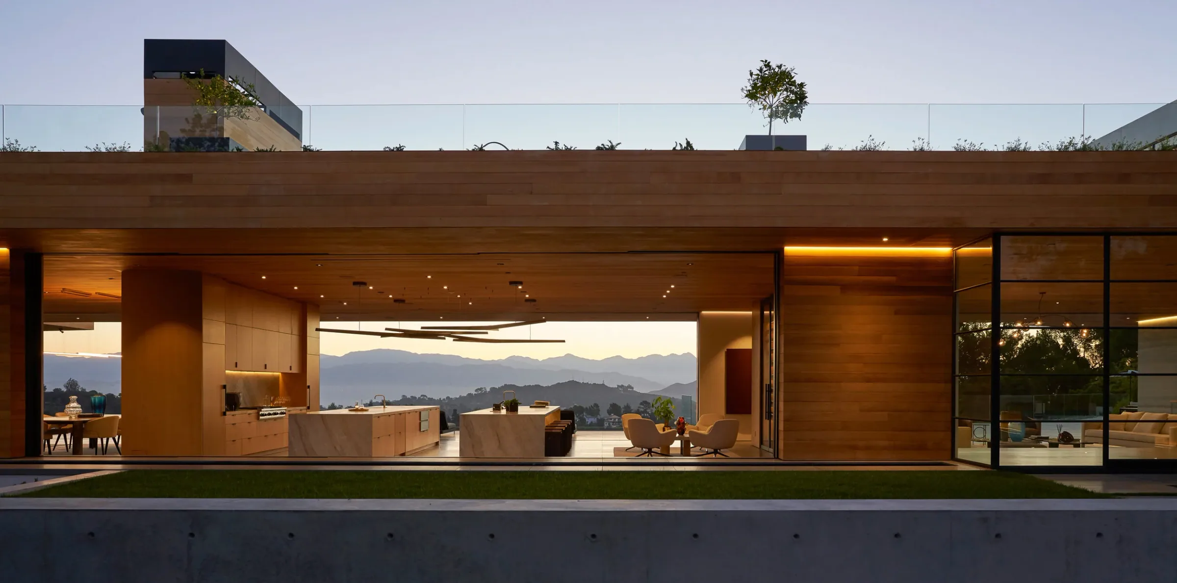 Carla Ridge House — panoramik kesit
