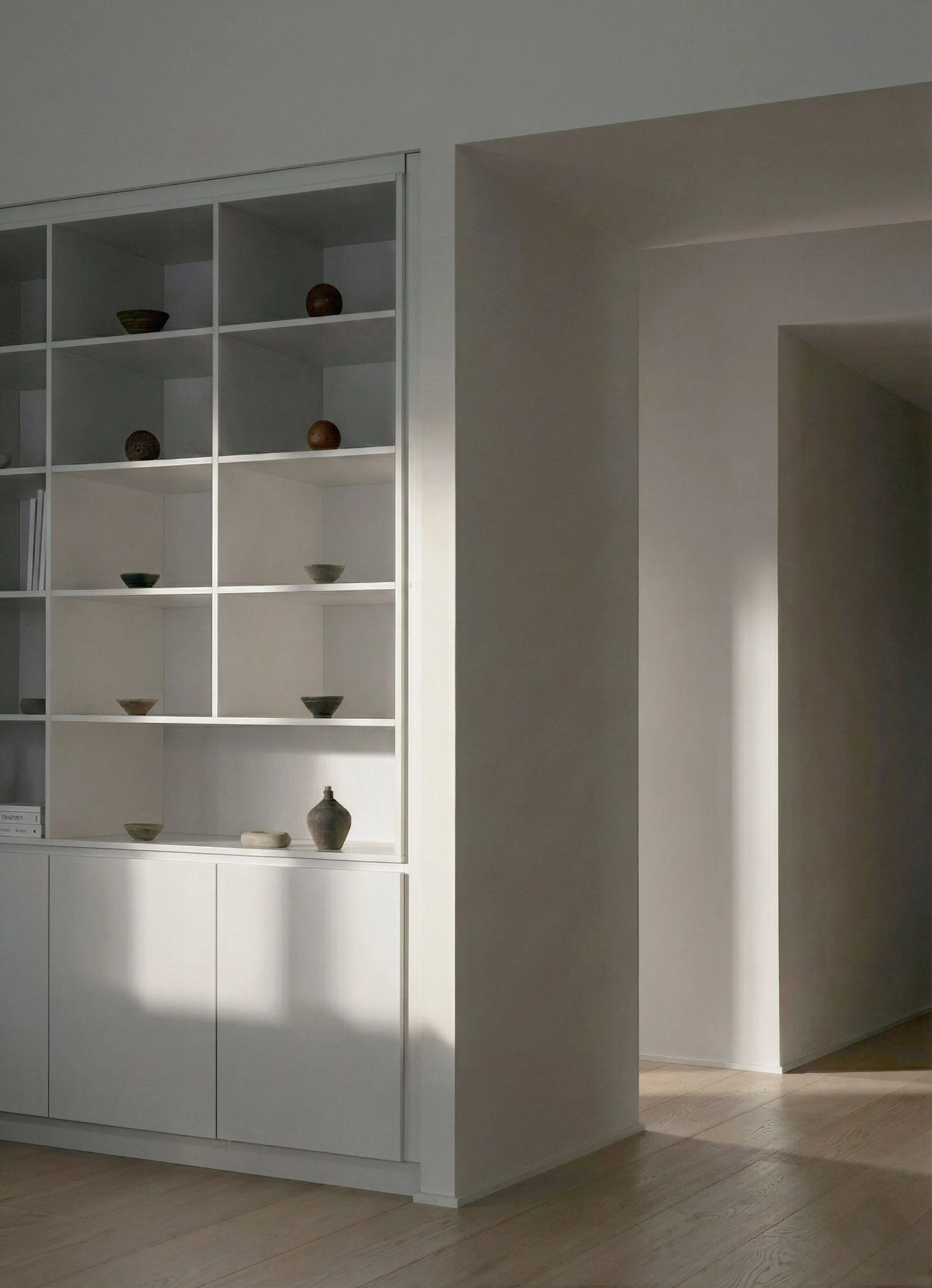 Özel üretim raf sistemi, objeler — NORM Architects